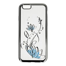 iPhone 6/6S sidabro spalvos perfect LOTUS nugarėlė iPhone 6/6S sidabro spalvos perfect LOTUS nugarėlė