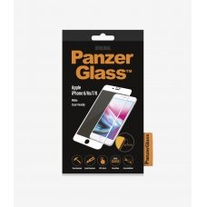 iPhone 6/7/8/SE 2020 baltas pilnas Panzer apsauginis stiklas
