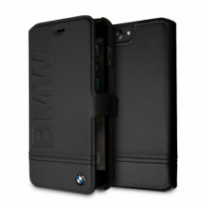 iPhone 7+/8+ BMW juodas odinis dėklas BMFLBKP7LLLSB