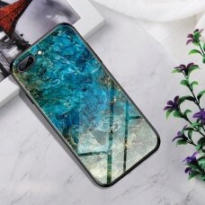 iPhone 7+/8+ marble glass nugarėlė Blue