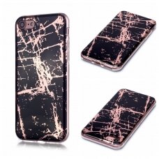 iPhone 7/8/SE 2020/SE 2022 Tracy nugarėlė Black&gold Marble+