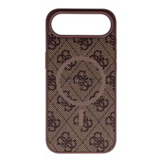 iPhone AIR brown MagSafe PU 4G Ring Classic Logo GUESS nugarėlė