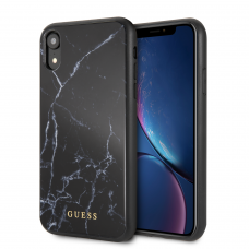 iPhone XR juoda GUESS nugarėlė GUHCI61HYMABK