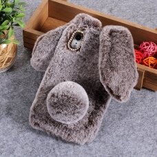 iPhone XR brown nugarėlė Fluffy Rabbit