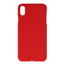Iphone XS MAX raudona SOFT FEELING nugarėlė