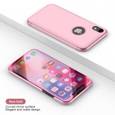 iPhone XS MAX rausvas VIEW WINDOW dėklas