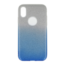 iPhone X/XS mėlyna GLITTER3 nugarėlė