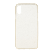 iPhone X/XS skaidri antibacterial JELLY no hole nugarėlė