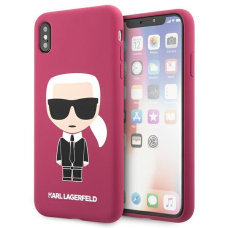 iPhone X/XS tamsiai rožinė KARL LAGERFELD nugarėlė KLHCPXSLFKFU