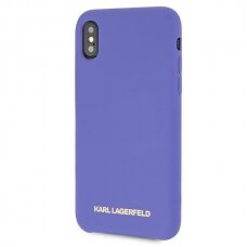 iPhone X/XS violetinė KARL LAGERFELD nugarėlė KLHCPXSLVOG