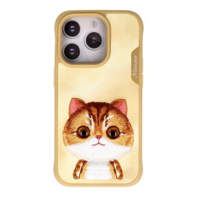 iPhone 14 PRO beige NIMMY Big-Eyed Cat nugarėlė