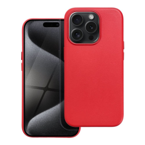 iPhone 15 PRO red MagLeather MagSafe nugarėlė