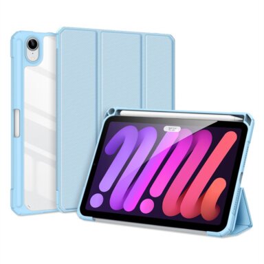 iPad 2025 (A16 / 11th gen) / iPad 10.9 2022 (10th gen) blue DUX DUCIS Toby Series clear back dėklas iPad 2025 (A16 / 11th gen) / iPad 10.9 2022 (10th gen) blue DUX DUCIS Toby Series clear back dėklas