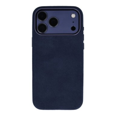 iPhone 17 PRO MAX dark blue ALCANTARA MagSafe nugarėlė iPhone 17 PRO MAX dark blue ALCANTARA MagSafe nugarėlė