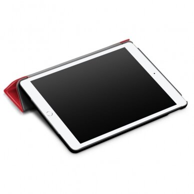 iPad 10.2 (2021/2020/2019)/iPad Pro/Air 10.5 raudonas TRIFOLD dėklas 6