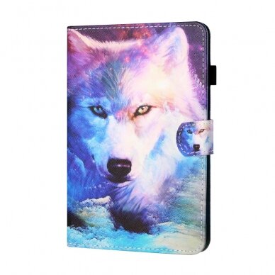 iPad 10.2 (2021/2020/2019)/iPad Pro/Air 10.5 fashion dėklas Colorful Wolf 1