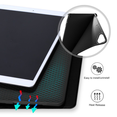 iPad 10.2 (7th / 8th / 9th Gen) black S PEN TRIFOLD dėklas 8