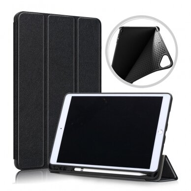 iPad 10.2 (7th / 8th / 9th Gen) black S PEN TRIFOLD dėklas
