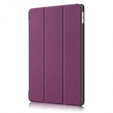 iPad 10.2 (2021/2020/2019)/iPad Pro/Air 10.5 violetinis TRIFOLD dėklas 3