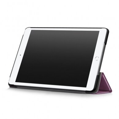 iPad 10.2 (2021/2020/2019)/iPad Pro/Air 10.5 violetinis TRIFOLD dėklas 4