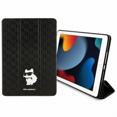 iPad 10.2 (7th / 8th / 9th Gen) black KARL LAGERFELD dėklas 4