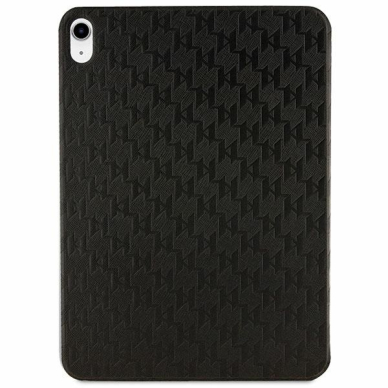 iPad 2025 (11th gen) / iPad 10.9 2022 (10th gen) black Saffiano Monogram Choupette KARL LAGERFELD dėklas 1