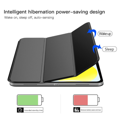 iPad 2025 (11th gen) / iPad 10.9 2022 (10th gen) black TRIFOLD MAGNETIC dėklas 3