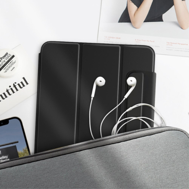 iPad 2025 (11th gen) / iPad 10.9 2022 (10th gen) black TRIFOLD MAGNETIC dėklas 7