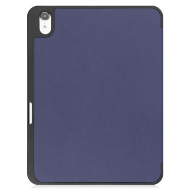 iPad 2025 (11th gen) / iPad 10.9 2022 (10th gen) blue silikoninis S PEN TRIFOLD dėklas 2
