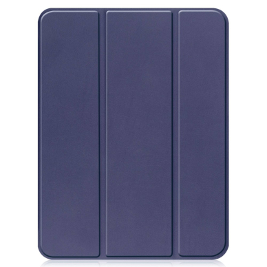 iPad 2025 (11th Gen) / iPad 10.9 2022 (10th Gen) blue silikoninis S PEN TRIFOLD dėklas 3