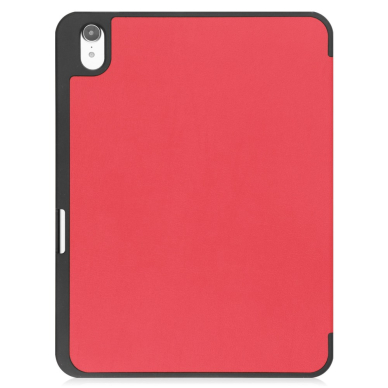 iPad 2025 (11th gen) / iPad 10.9 2022 (10th gen) red silikoninis S PEN TRIFOLD dėklas 2