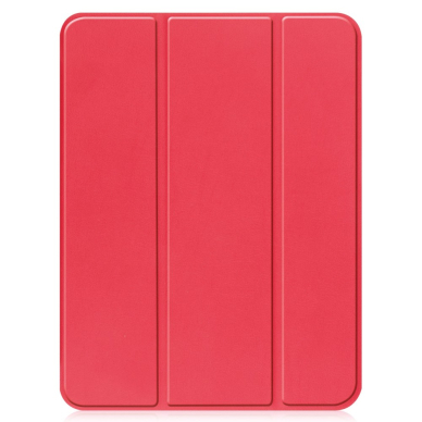 iPad 2025 (11th gen) / iPad 10.9 2022 (10th gen) red silikoninis S PEN TRIFOLD dėklas 3