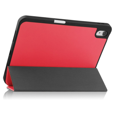 iPad 2025 (11th gen) / iPad 10.9 2022 (10th gen) red silikoninis S PEN TRIFOLD dėklas 8