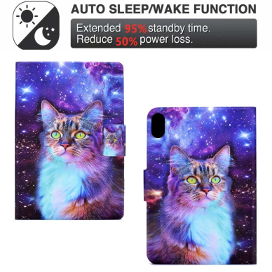 iPad 2025 (11th gen) / iPad 10.9 2022 (10th gen) Tracy fashion dėklas Colorful Cat 1