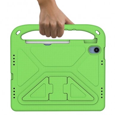 iPad 2025 (11th gen) / iPad 10.9 2022 (10th gen) green ARMOR nugarėlė su kojele 3