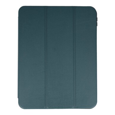 iPad 2025 (11th gen) / iPad 10.9 2022 (10th gen) dark green silikoninis S PEN TRIFOLD dėklas