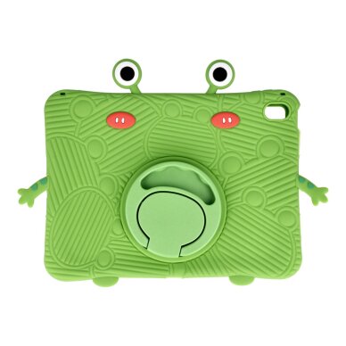 iPad 2025 (11th gen) / iPad 10.9 2022 (10th gen) green silikoninė FROG nugarėlė su kojele