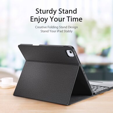 iPad Air 11 (2025 / 2024) / iPad Pro 11 (2022 / 2021 / 2020) black DUX DUCIS TK Series dėklas su klaviatūra 9