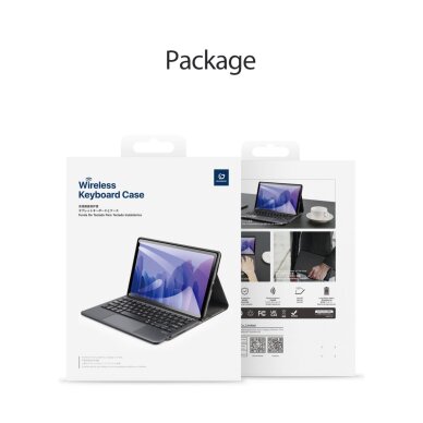 iPad Air 11 (2025 / 2024) / iPad Pro 11 (2022 / 2021 / 2020) black DUX DUCIS TK Series dėklas su klaviatūra 3