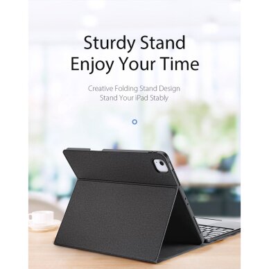 iPad Air 13 (2025 / 2024) / iPad Pro 12.9 (2022 / 2021 / 2020) black DUX DUCIS TK Series dėklas su klaviatūra 8