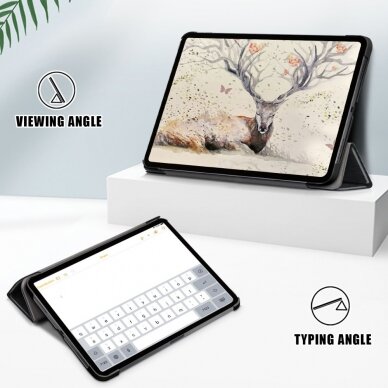 iPad Air (2020) juodas TRIFOLD dėklas 4