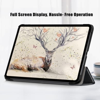 iPad Air (2020) juodas TRIFOLD dėklas 7