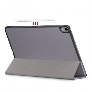 iPad Air (2020) pilkas TRIFOLD dėklas 1