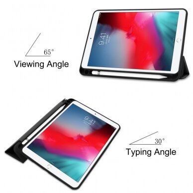 iPad Mini 2019/iPad Mini 4 juodas S PEN TRIFOLD dėklas 5
