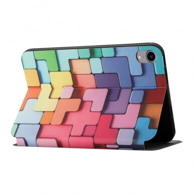 iPad mini 2021/iPad mini 6 fashion dėklas Colorful Geometry 3