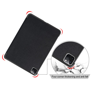 iPad Pro 11" 2018/2020 juodas TRIFOLD dėklas 4