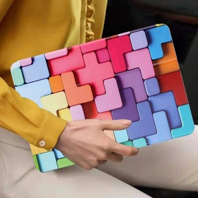 iPad Air 11 2024 (6th Gen) / iPad Pro 11 (3rd, 4th Gen) / iPad Air 10.9 (4th, 5th Gen) Colorful Geometry BIFOLD dėklas 3