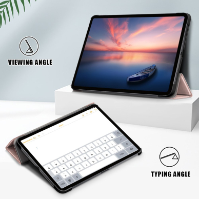 iPad Air 11 2024 (6th Gen) / iPad Pro 11 (3rd, 4th Gen) / iPad Air 10.9 (4th, 5th Gen) rose gold TRIFOLD dėklas 3