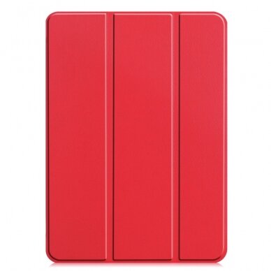 iPad PRO 11 2021/2020/2018/ AIR 10.9 2020/2022 raudonas TRIFOLD dėklas 2