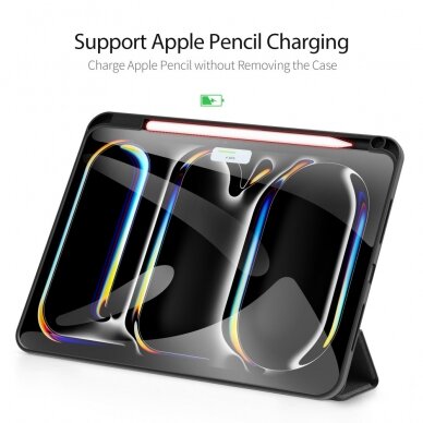 iPad Pro 11 (2024) black DUX DUCIS DOMO TRIFOLD dėklas 6